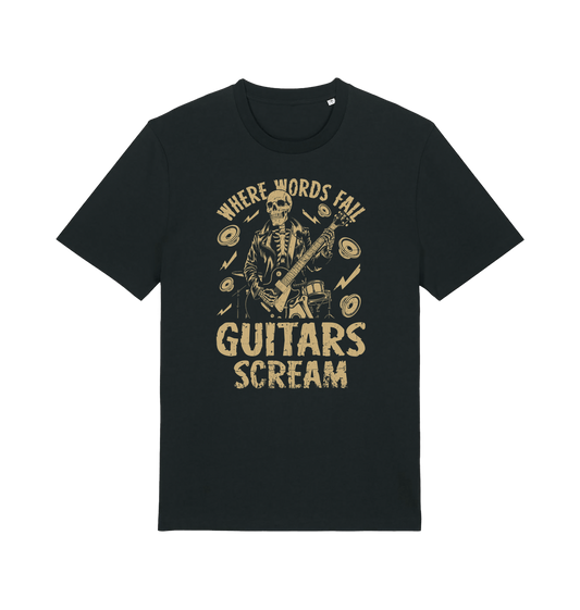 Black Printed T-shirt Front