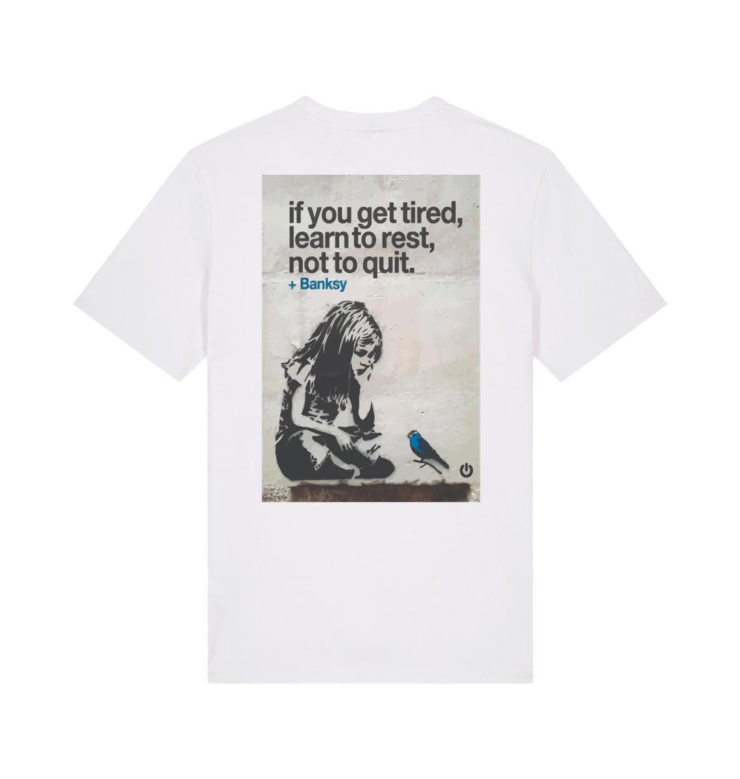 White Printed T-shirt Back