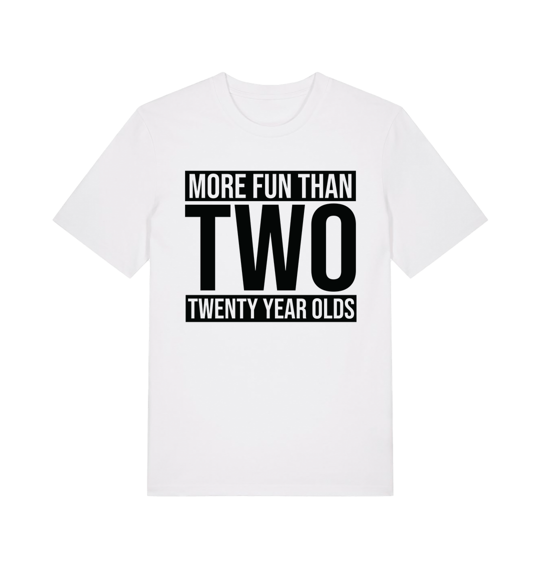 White Printed T-shirt Front