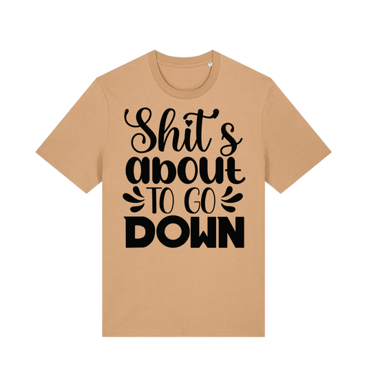 Latte Printed T-shirt Front