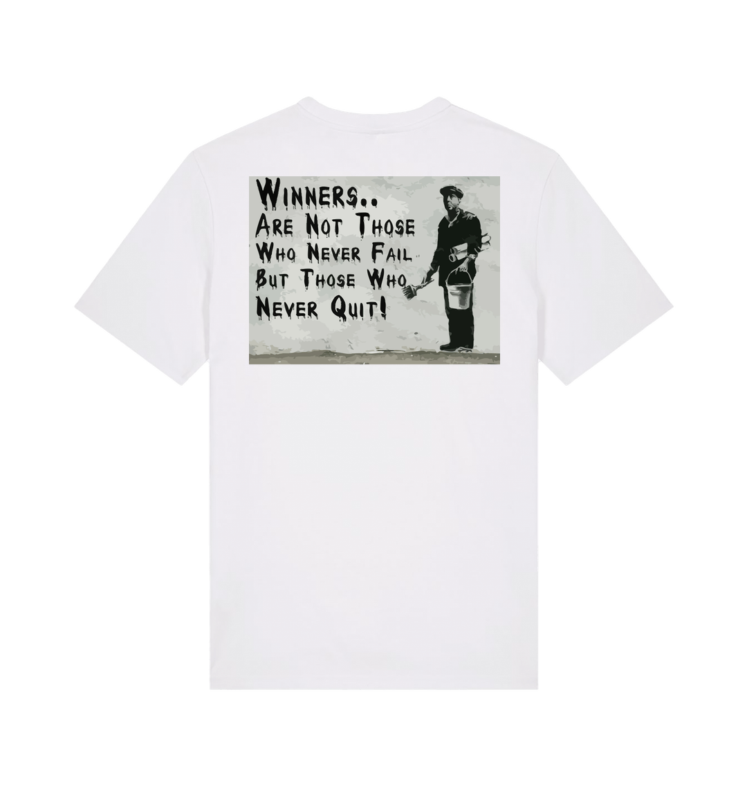 White Printed T-shirt Back