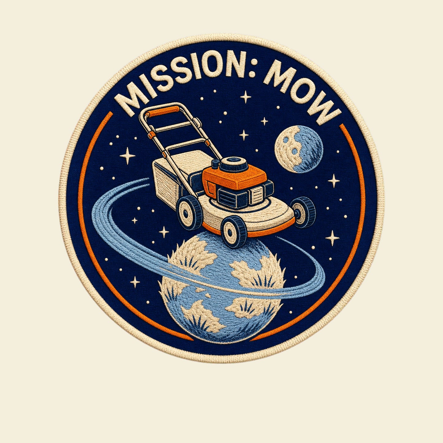 Mission: Mow funny dad T-shirt artwork