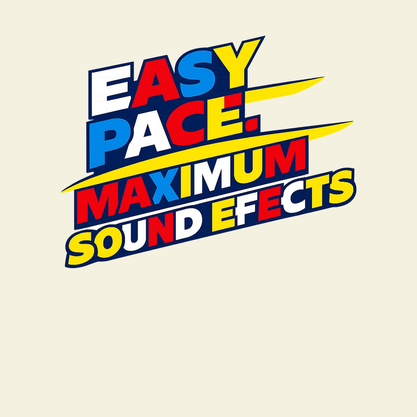 EASY PACE. MAXIMUM SOUND EFFECTS. funny running T-shirt artwork