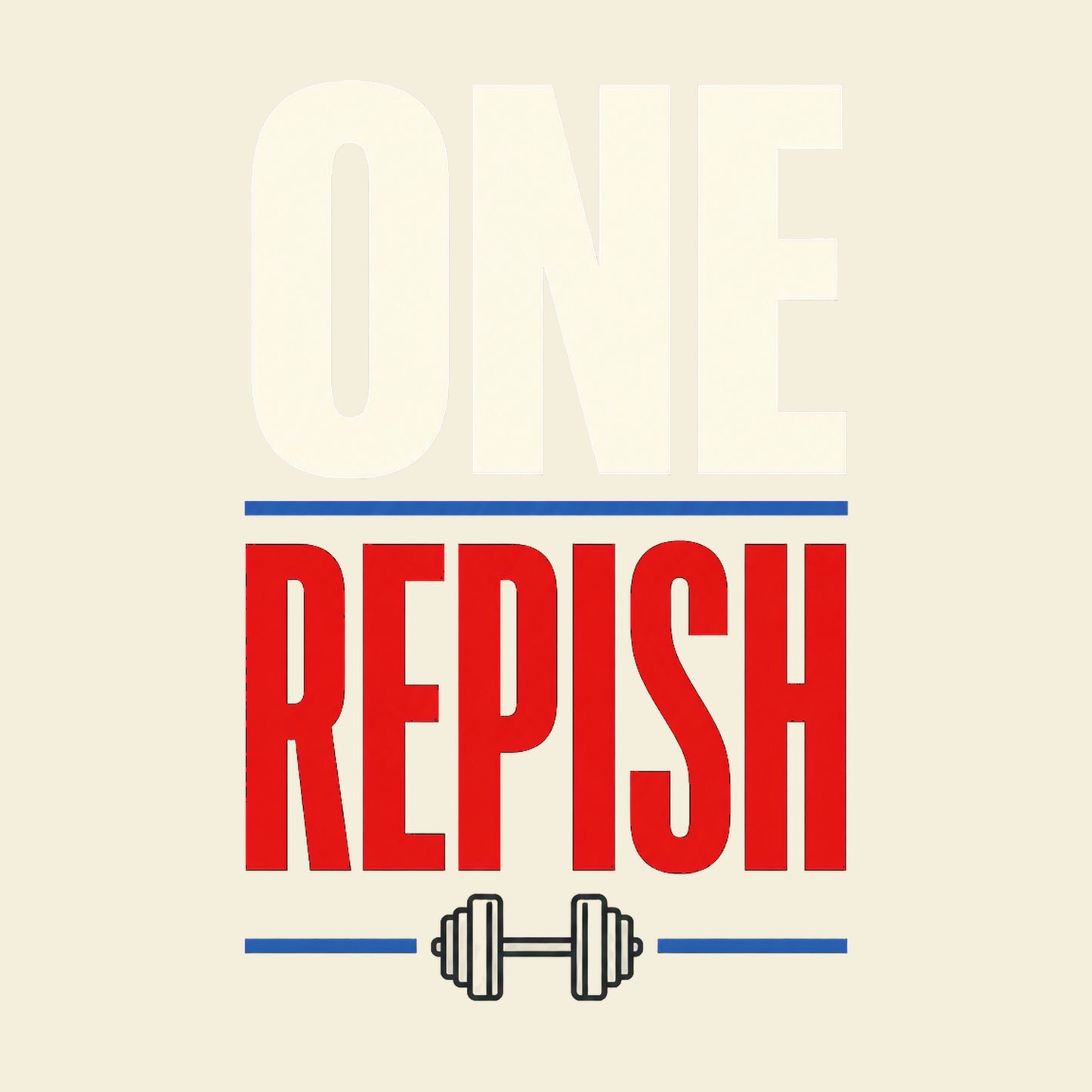 One Repish funny gym T-shirt artwork