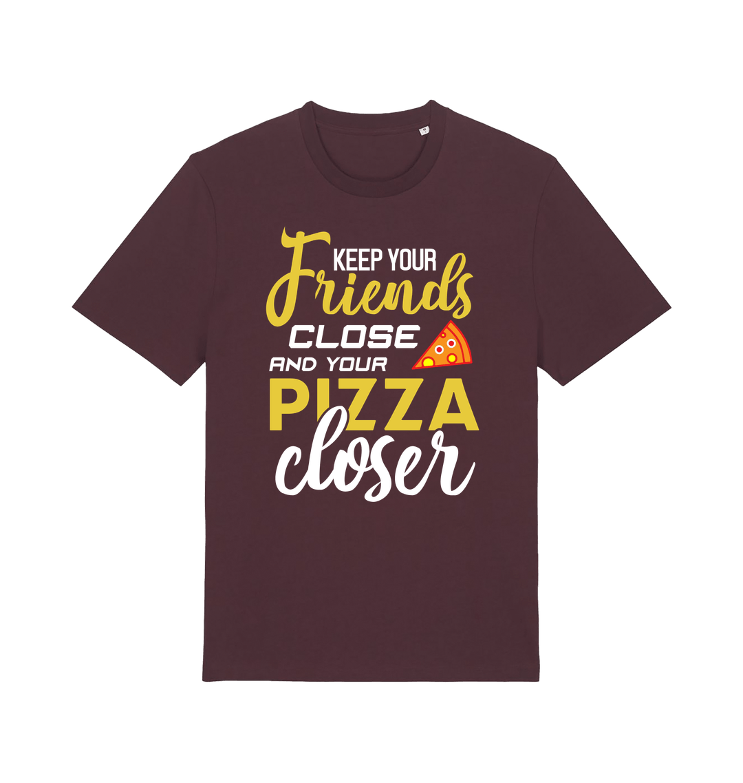 Red Brown Printed T-shirt Front