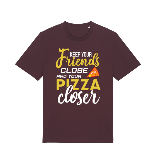 Red Brown Printed T-shirt Front
