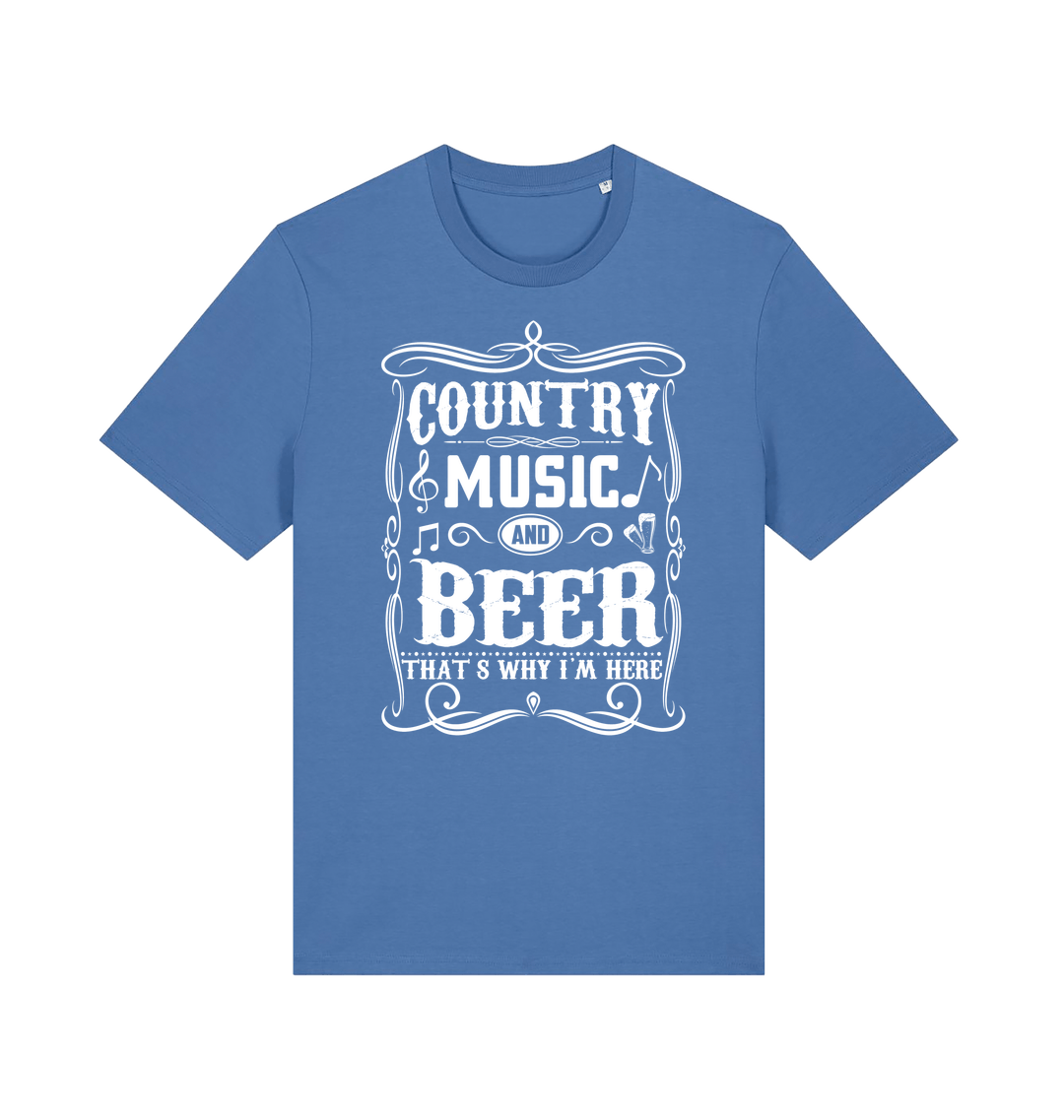 Bright Blue Printed T-shirt Front