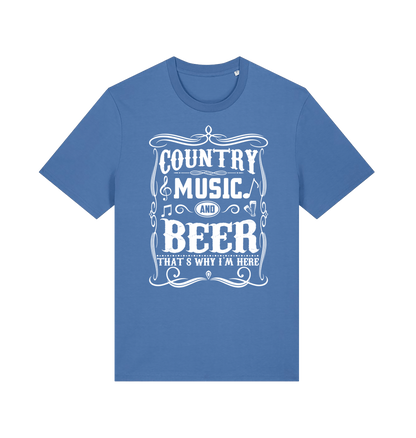 Bright Blue Printed T-shirt Front