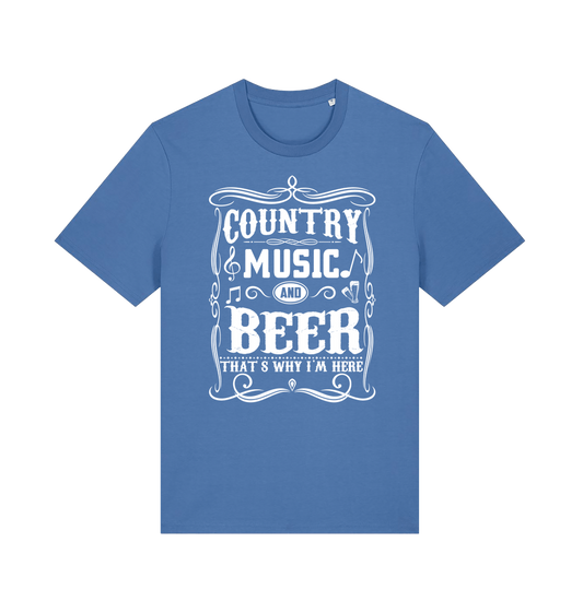 Bright Blue Printed T-shirt Front