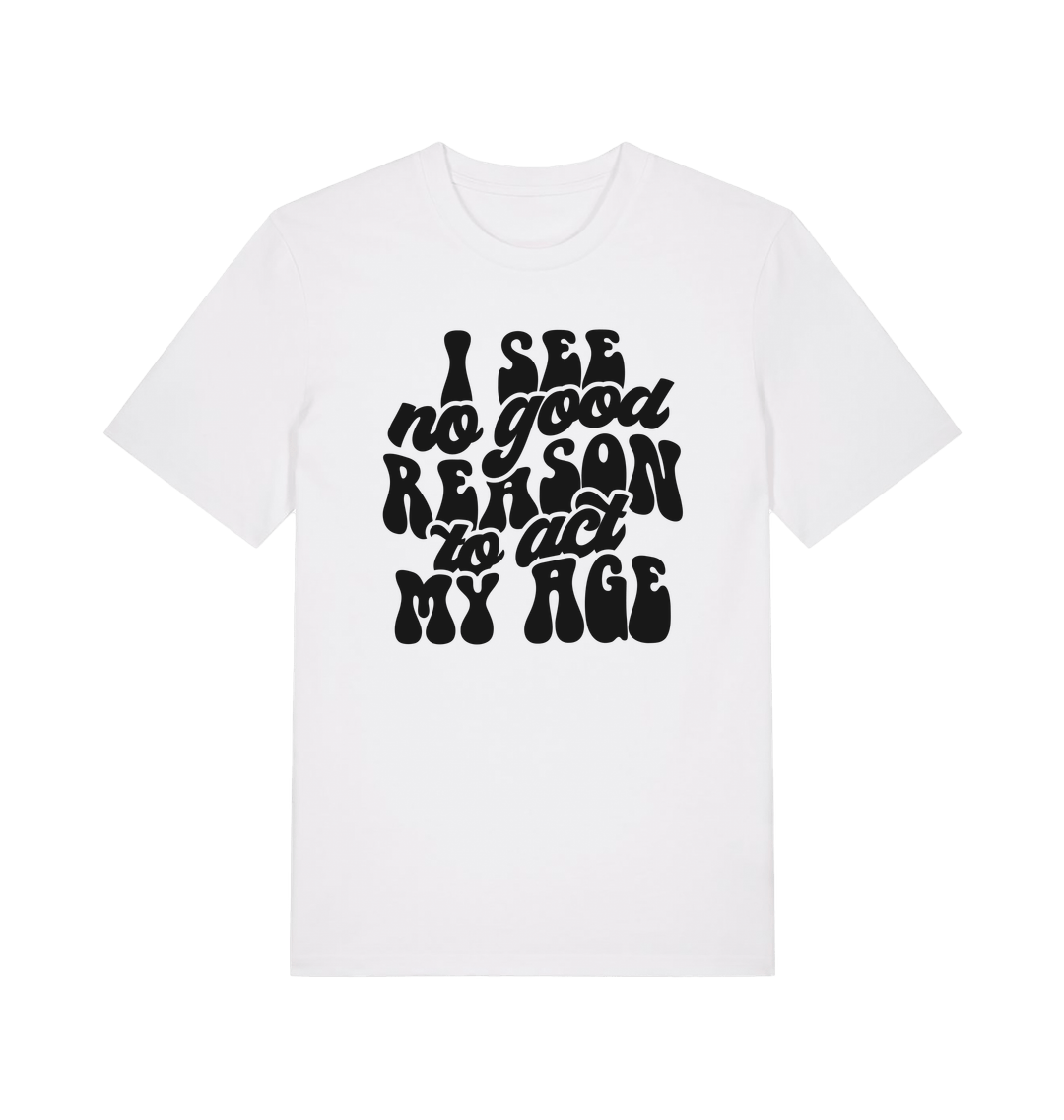 White Printed T-shirt Front