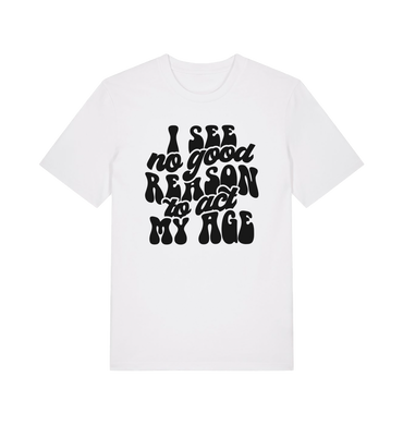 White Printed T-shirt Front