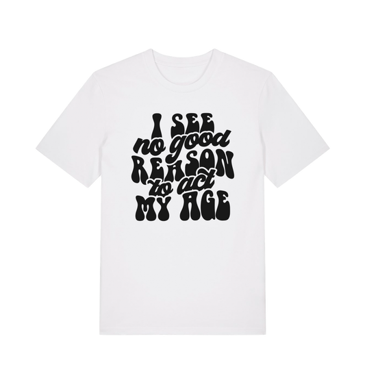 White Printed T-shirt Front