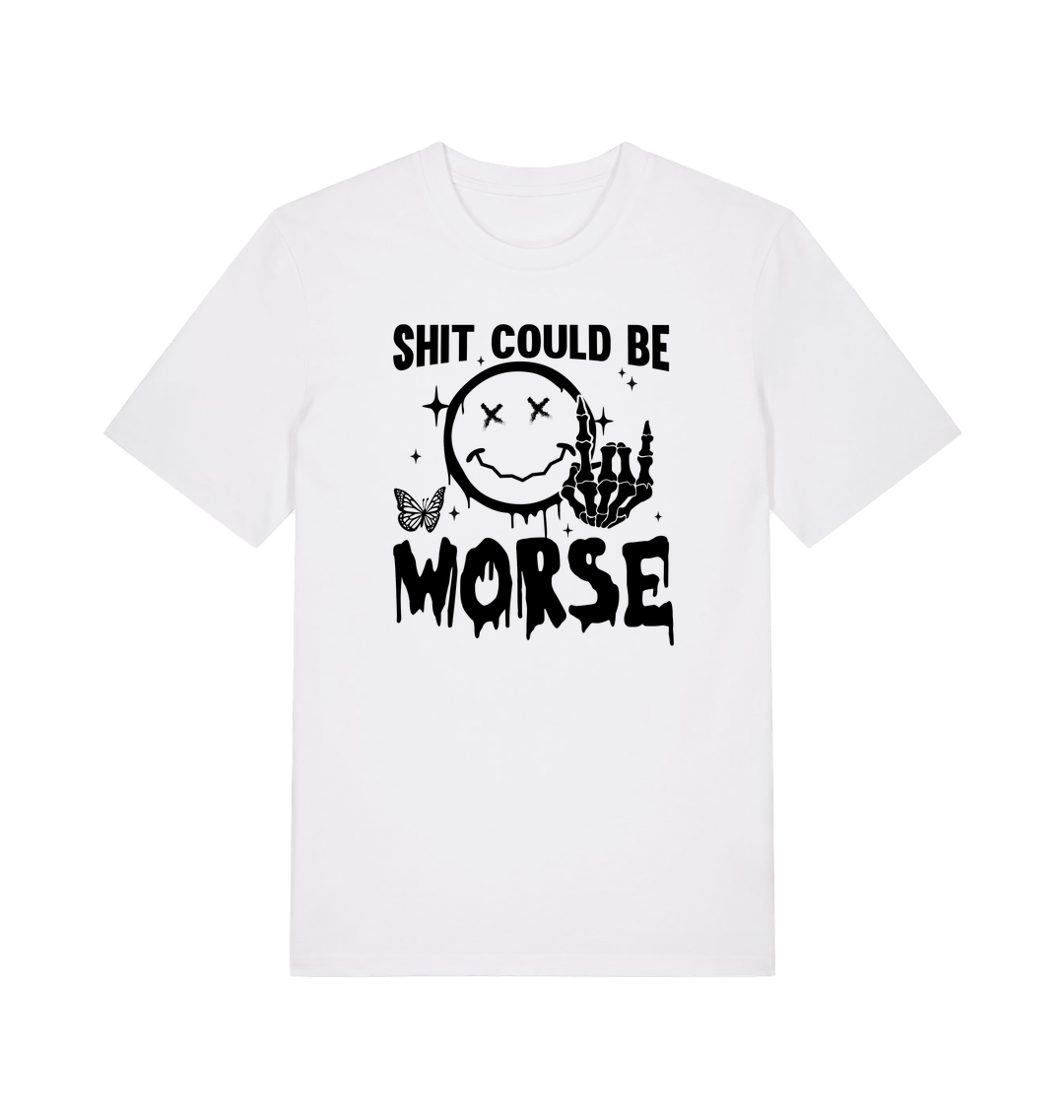 White Printed T-shirt Front