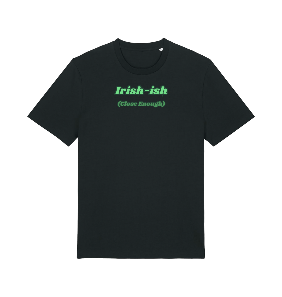 Black Printed T-shirt Front
