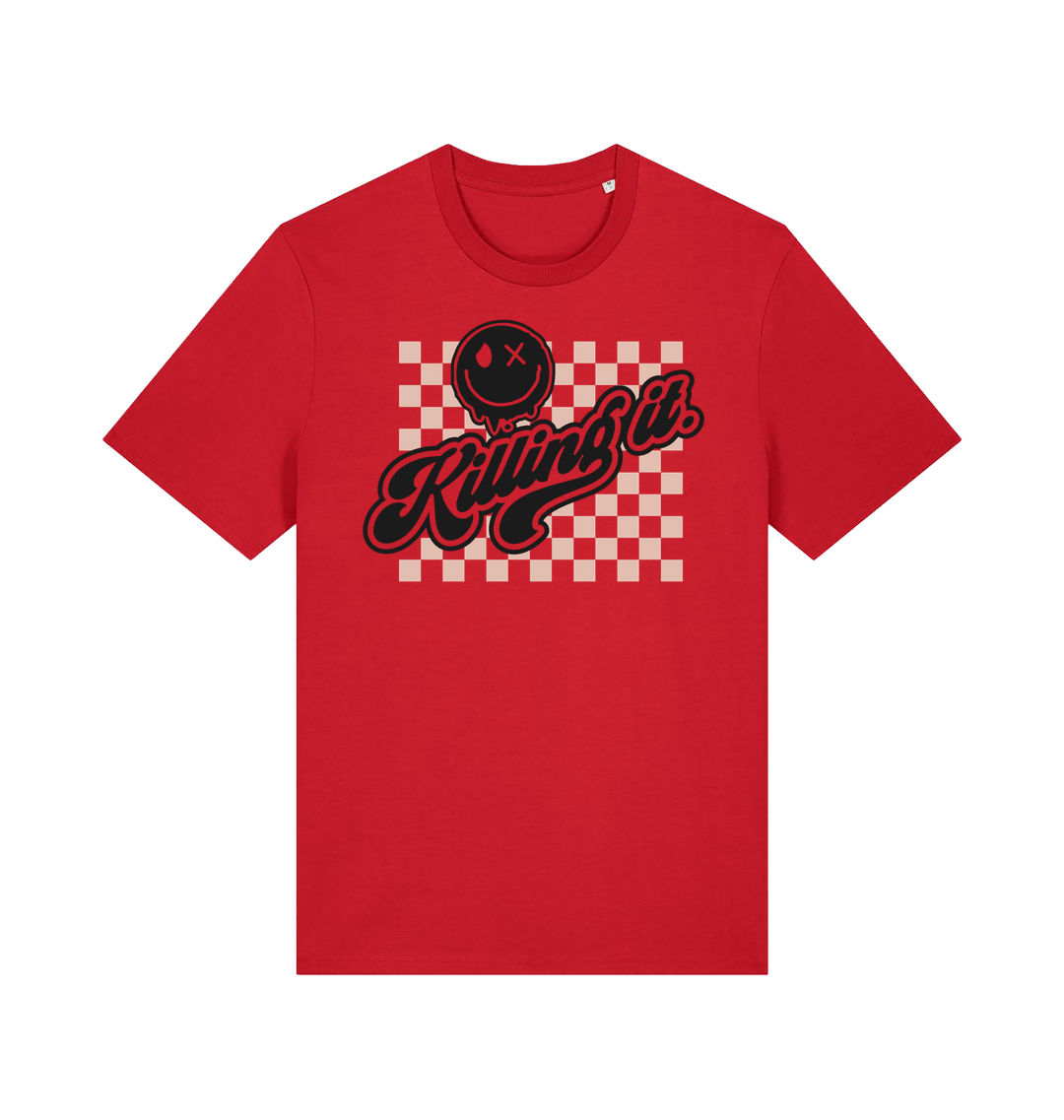 Red Printed T-shirt Front
