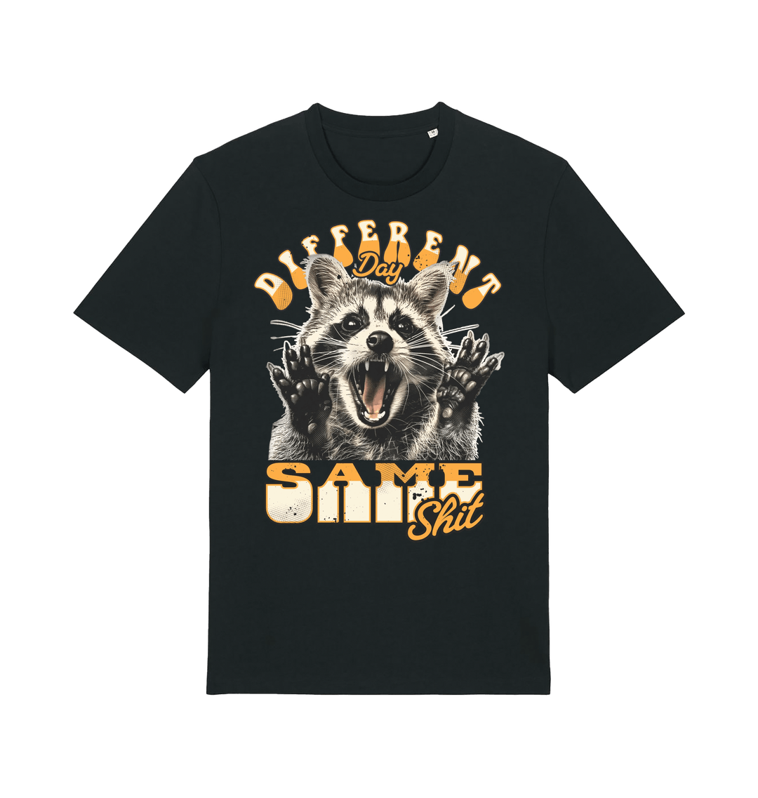 Black Printed T-shirt Front