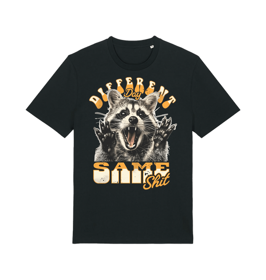 Black Printed T-shirt Front