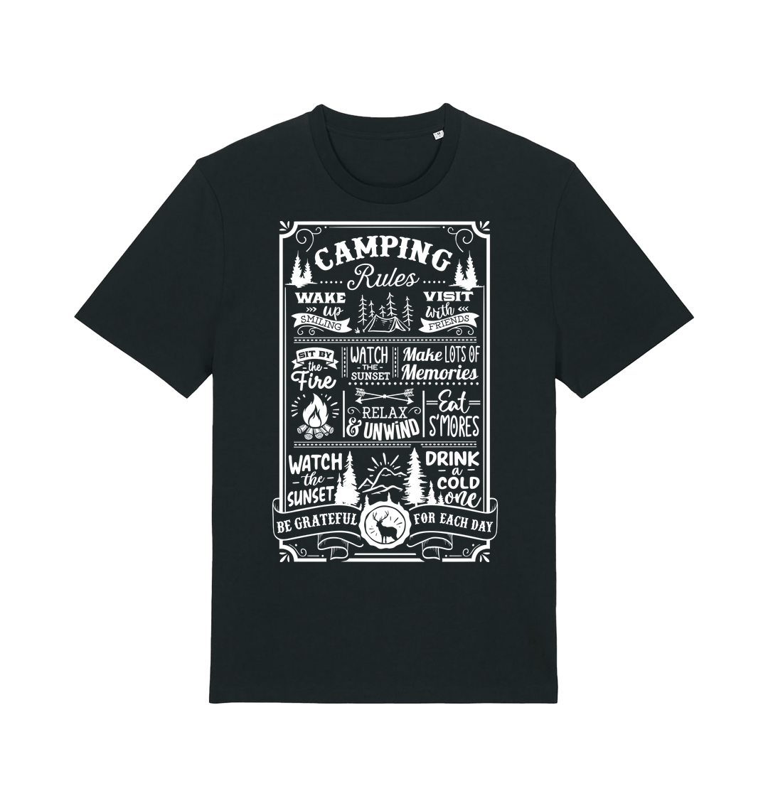 Black Printed T-shirt Front