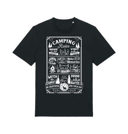 Black Printed T-shirt Front