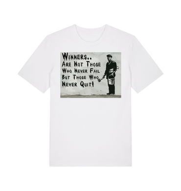White Printed T-shirt Front
