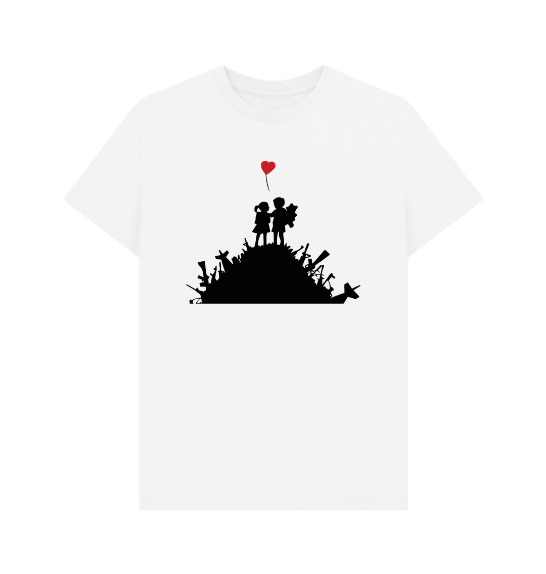 White Printed T-shirt Front