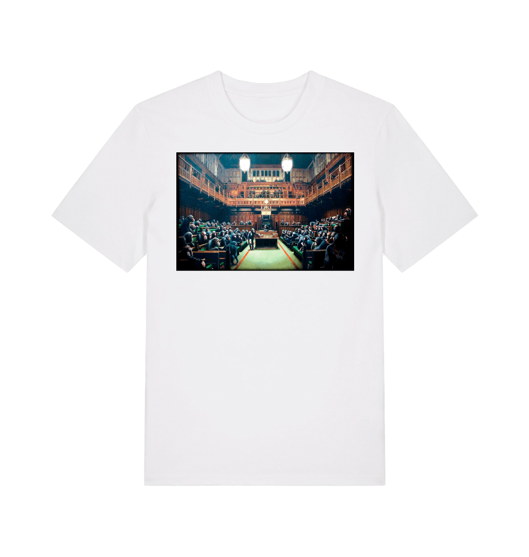 White Printed T-shirt Front