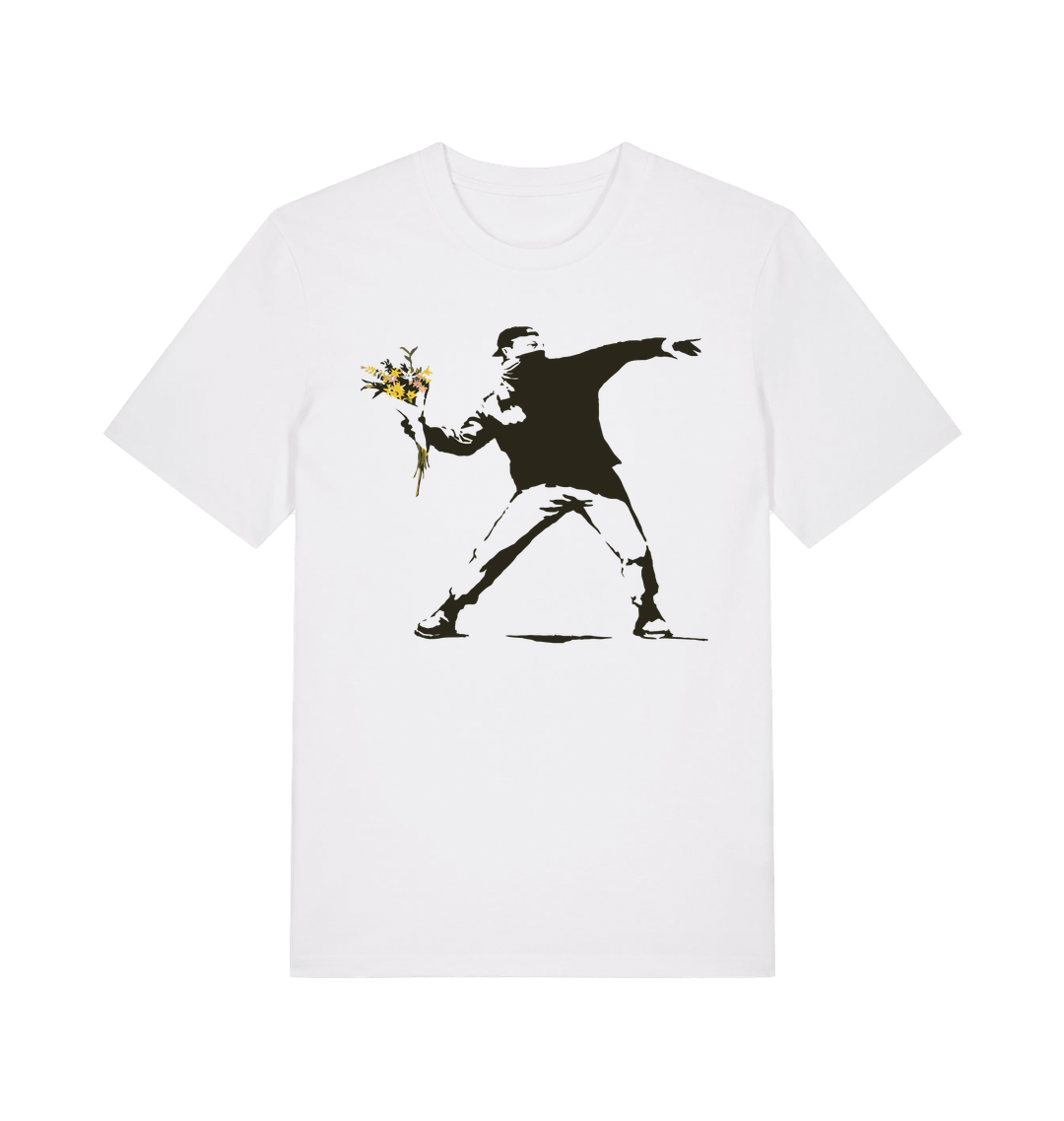 White Printed T-shirt Front