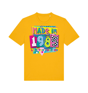 Spectra Yellow Printed T-shirt Front
