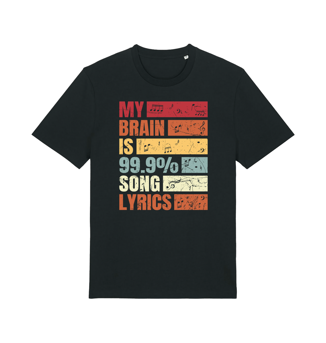 Black Printed T-shirt Front