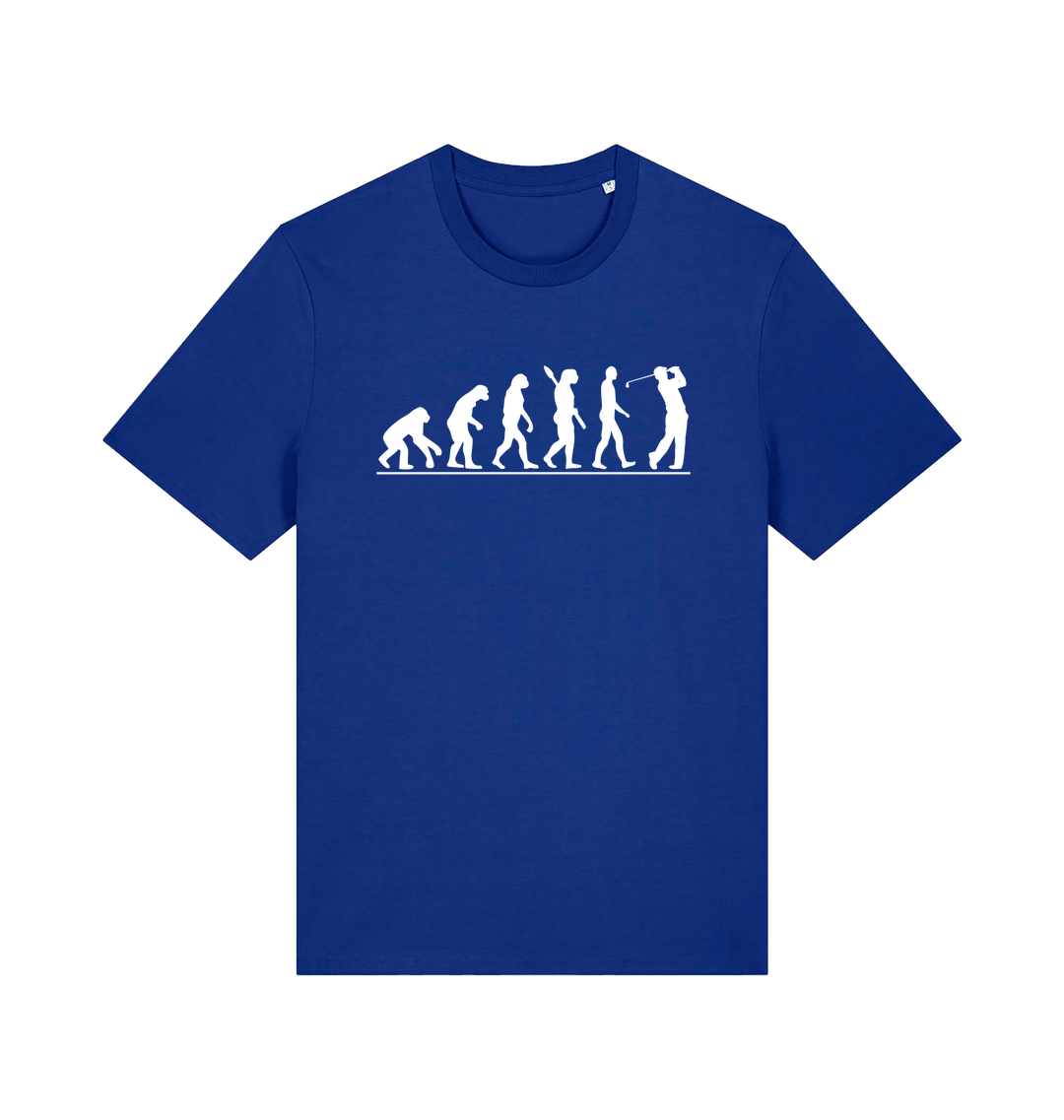 Worker Blue Printed T-shirt Front
