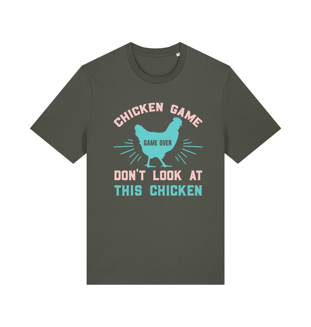 Khaki Printed T-shirt Front