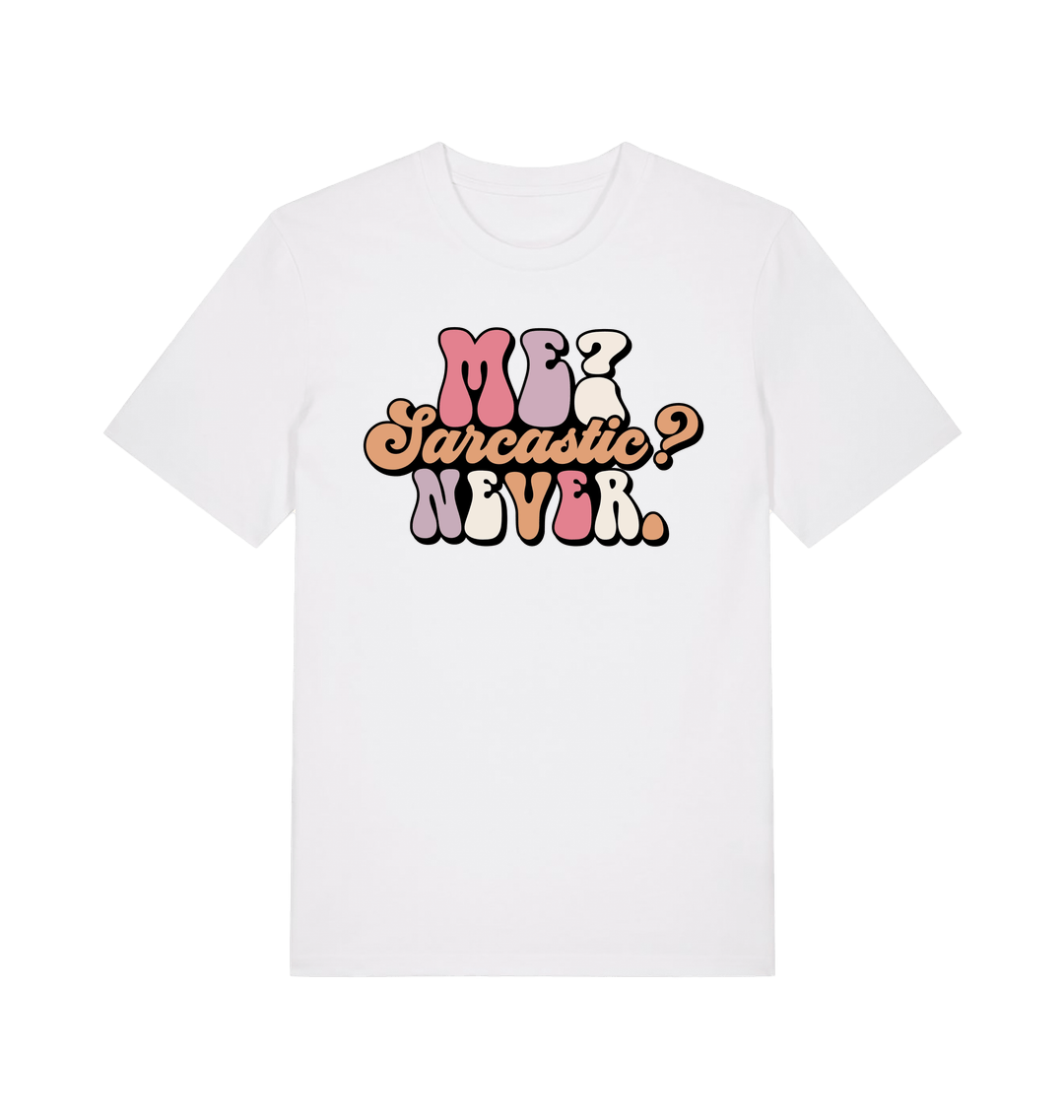 White Printed T-shirt Front