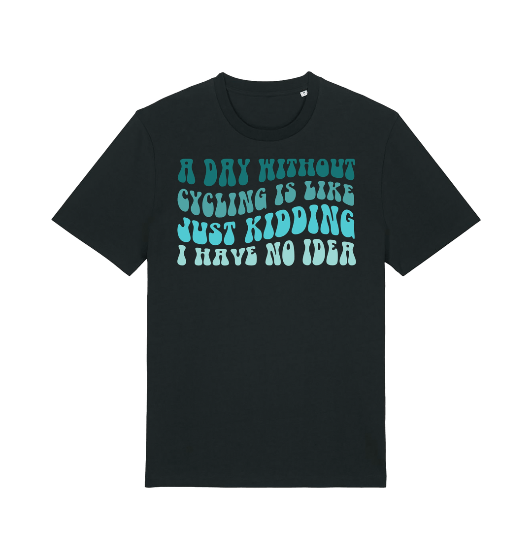 Black Printed T-shirt Front