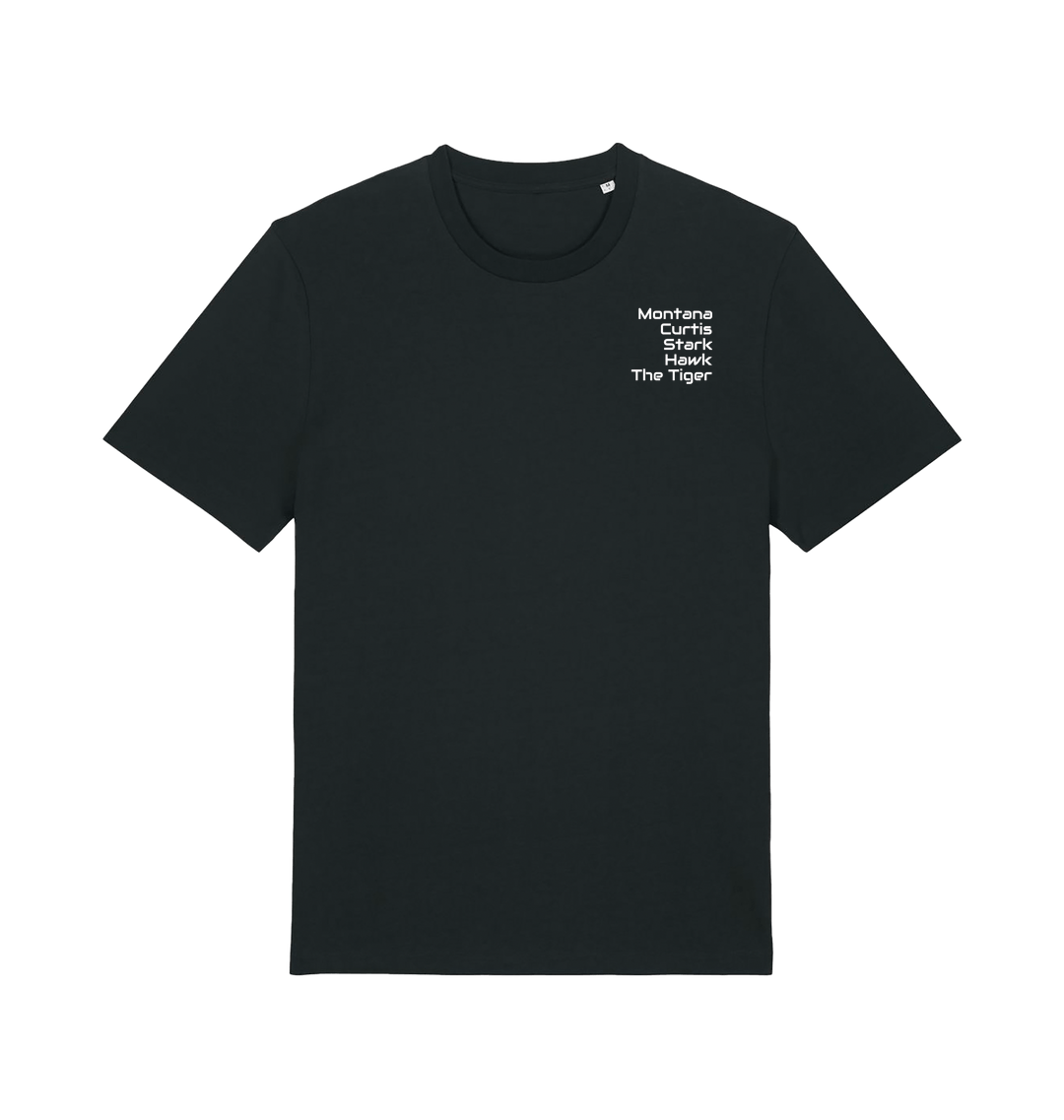 Black Printed T-shirt Front