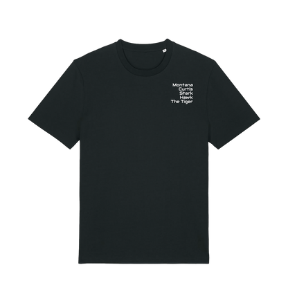 Black Printed T-shirt Front