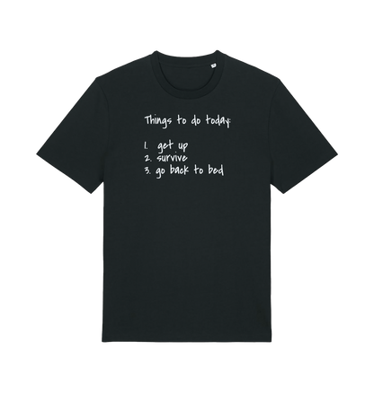 Black Printed T-shirt Front