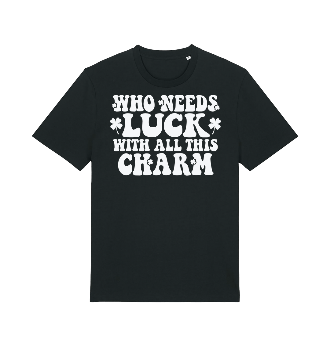 Black Printed T-shirt Front