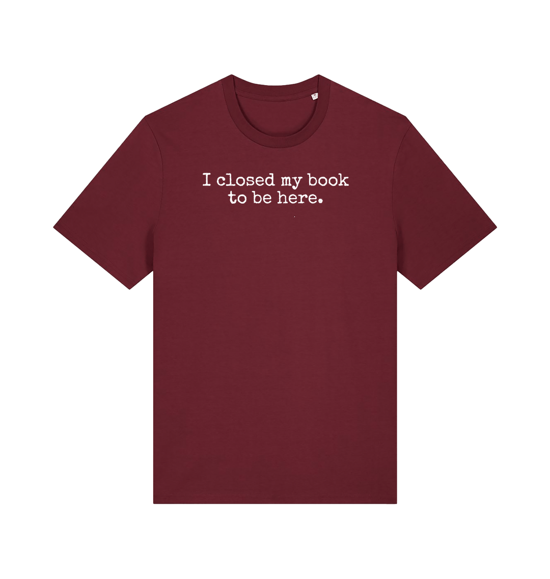 Burgundy Printed T-shirt Front