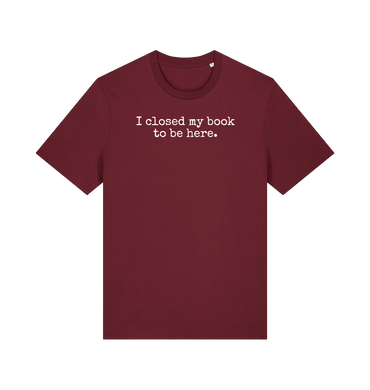 Burgundy Printed T-shirt Front
