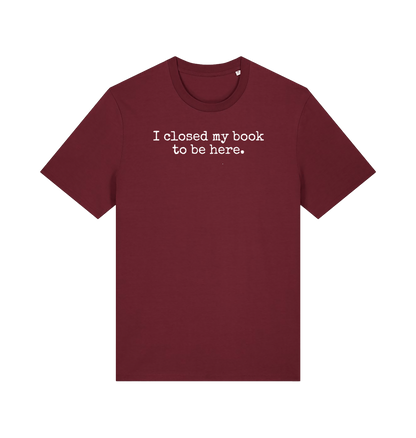 Burgundy Printed T-shirt Front