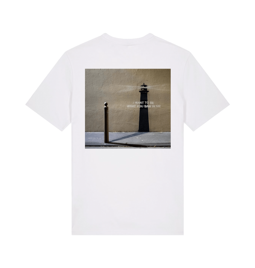 White Printed T-shirt Back