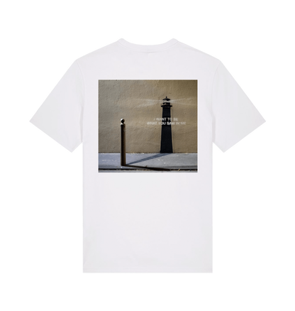 White Printed T-shirt Back