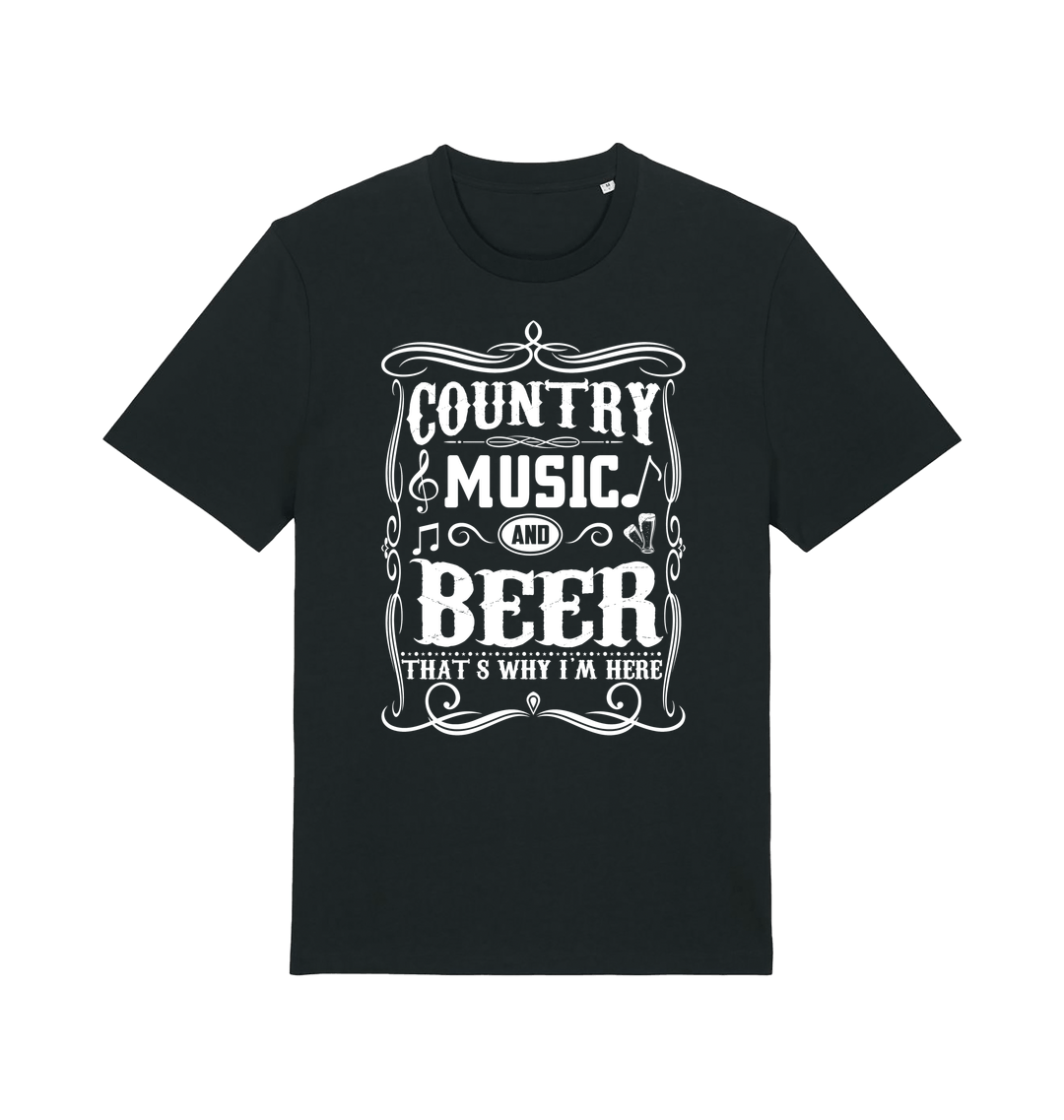 Black Printed T-shirt Front