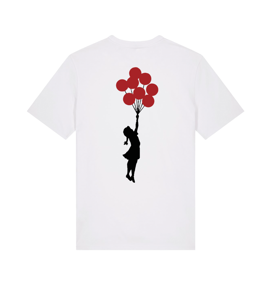 White Printed T-shirt Back
