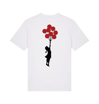 White Printed T-shirt Back