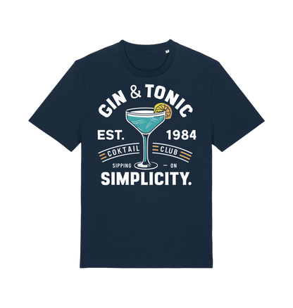 French Navy Printed T-shirt Front