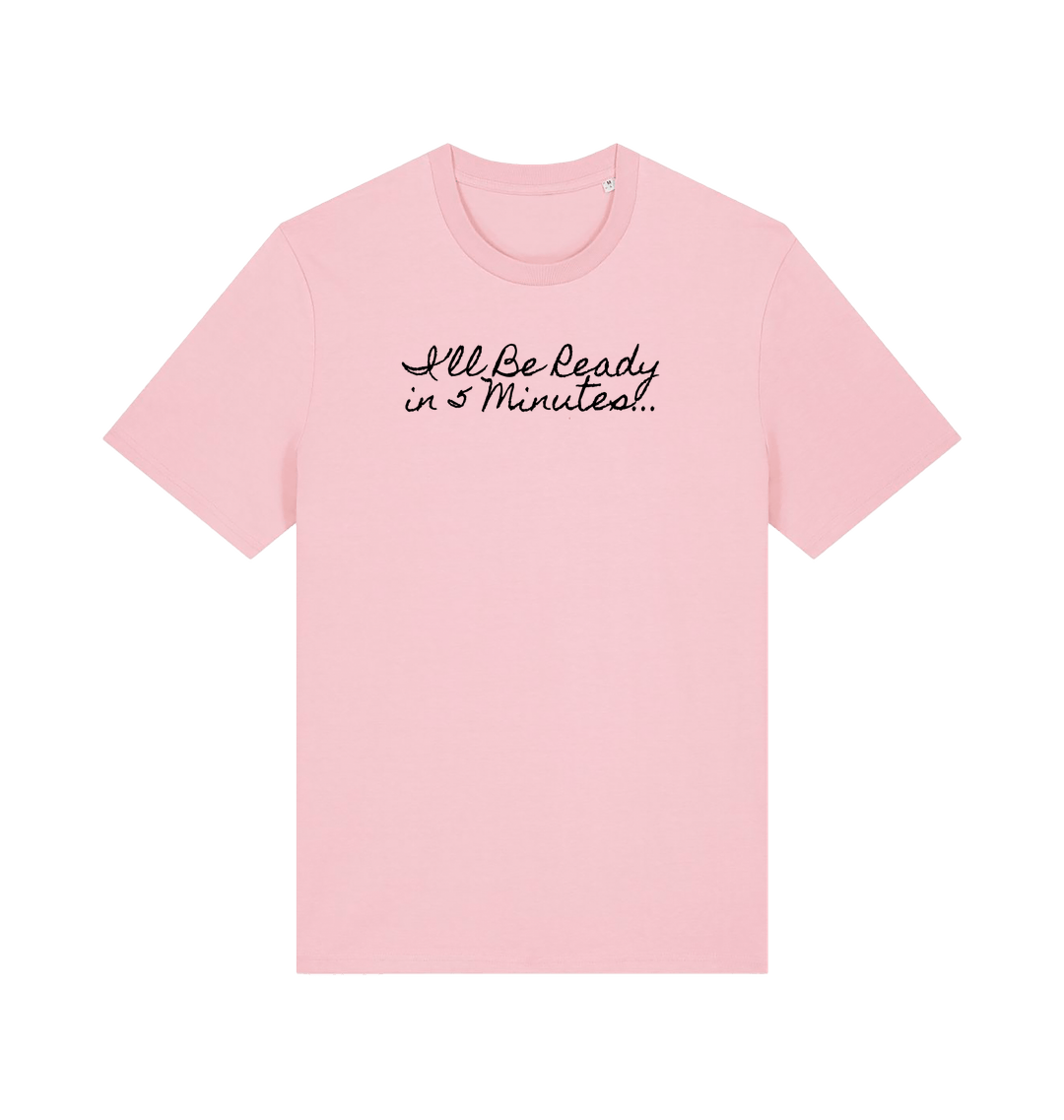 Cotton Pink Printed T-shirt Front