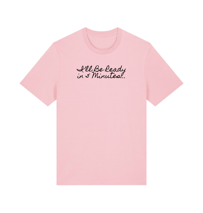 Cotton Pink Printed T-shirt Front