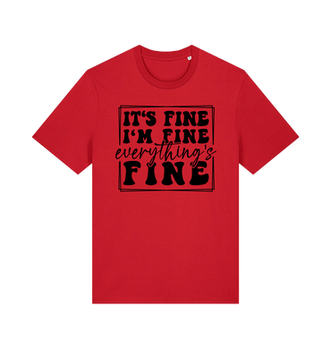 Red Printed T-shirt Front