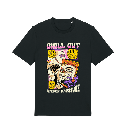 Black Printed T-shirt Front